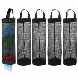 5 Pcs Plastic Bag Holder Dispensers, Waterproof Washable Foldable Mesh Garbage Bag for Plastic Bags 5 Pcs Plastic Bag Holder Dispensers, Waterproof Washable Foldable Mesh Garbage Bag for Plastic Bags