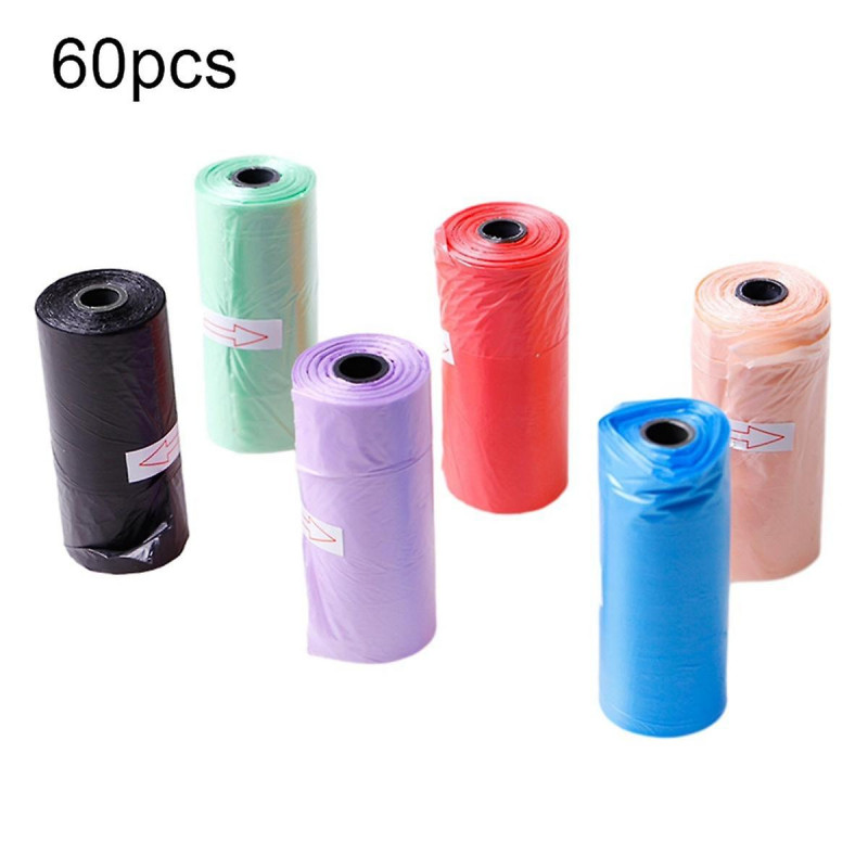 Dog Poop Bags For Waste Refuse Cleanup For Outdoor Puppy Walking And Travel, Assorted Colors, 900 Bags