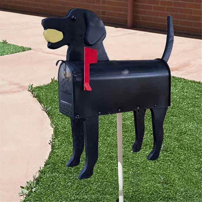 Garden Animal Shape Mailbox Weatherproof Dog And Pig Postal Box For Farm Yard Patio Mailbox Outdoor