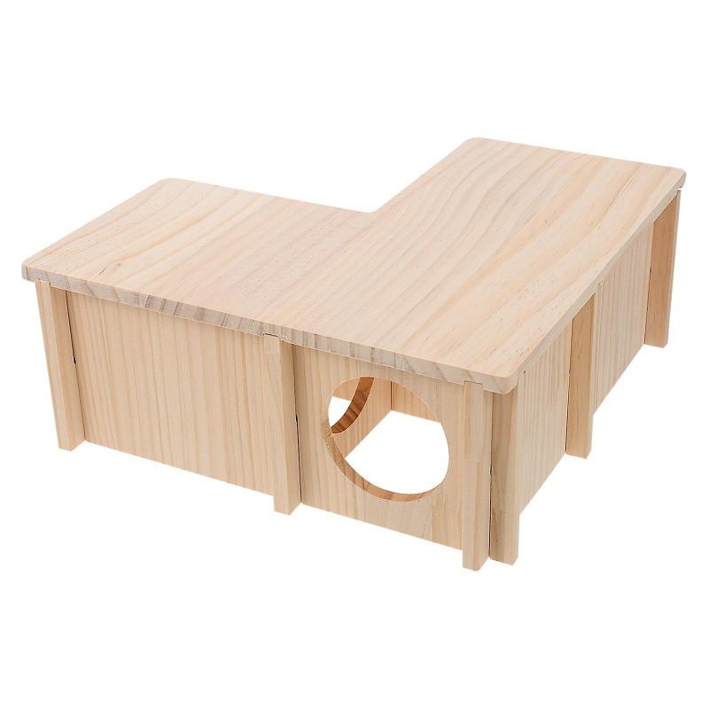 1pc Pet Sleeping House Wooden Design Nest Hamster Sleeping Place Pet Supply