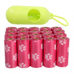 Dog Poop Trash Bags Lightweight Extra Thick Doggy Poop Bag for Cat Puppy Dog Pink