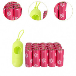 Dog Poop Trash Bags Lightweight Extra Thick Doggy Poop Bag for Cat Puppy Dog Pink