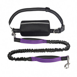 Hands Free Dogs Leash with Waist Bag Pet Supplies for Jogging Training Hiking violet Hands Free Dogs Leash with Waist Bag Pet Supplies for Jogging Training Hiking violet