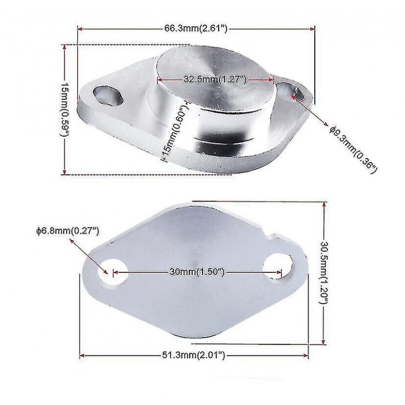 Egr Valve Blanking Plate Outil pour Land Rover Discovery 3 Range Rover 2.7 Tdv6