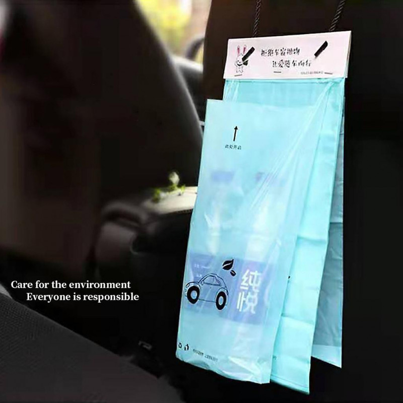 A Set Car Trash Bags Easy Stick-on Disposable Garbage Rubbish Cleaning Bags