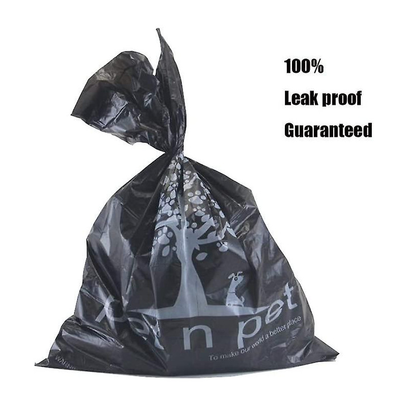Poop Bags Earth-friendly 1080 Counts 60 Rolls Large Unscented Dog Waste Bags Doggie Bags Black Refills