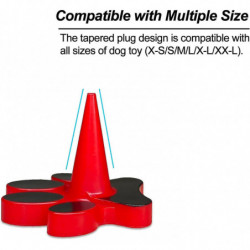 4pcs Dog Toy Holder Stopper Compatible With Classic Sizes X-s To Xx-l, Only Plastic Paw Plug Included