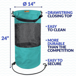 Sac poubelle de bateau Sac poubelle mesh portable Sac poubelle extérieur étanche Pour votre bateau