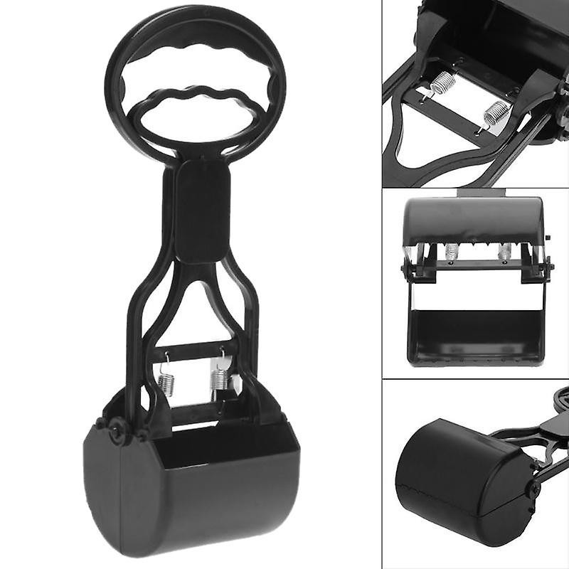 Long Handle Pet Pick Up Outdoor Cleaning Waste Clip Out Pet Pick Up Clip Road Garbage Picker-Black