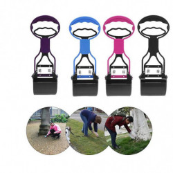 Long Handle Pet Pick Up Outdoor Cleaning Waste Clip Out Pet Pick Up Clip Road Garbage Picker-Black
