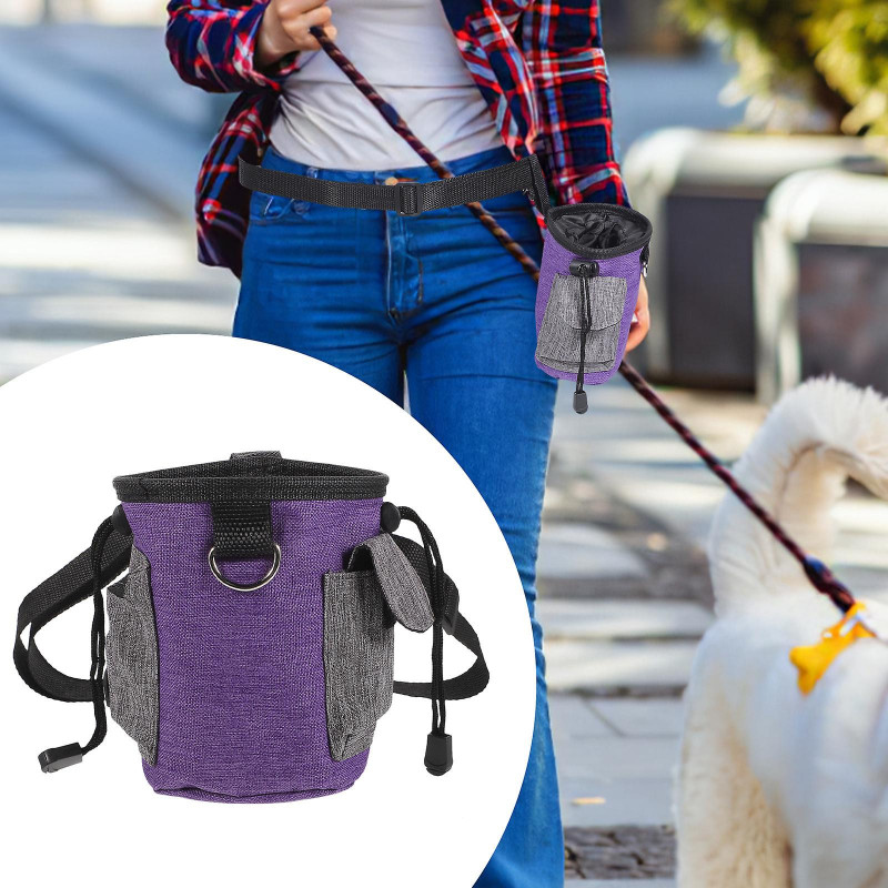 Dog Walking Bag Convenient Waist Snack Pouch Dog Training Bag for Going Out