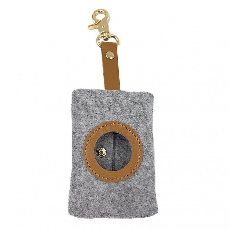 1pc Dog Poop Bag Holder Garbage Bag Storage Pouch Pet Waste Bag Dispenser