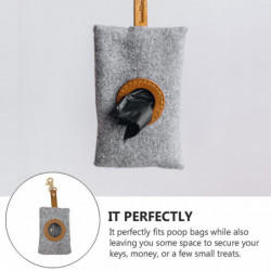 1pc Dog Poop Bag Holder Garbage Bag Storage Pouch Pet Waste Bag Dispenser