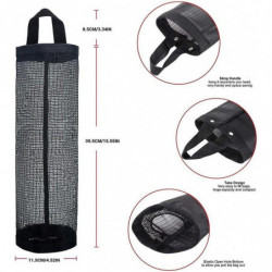 Mesh Garbage Bag Holder Dispenser - Hanging Folding Plastic Bag Organizer Mesh Garbage Bag Holder Dispenser - Hanging Folding Plastic Bag Organizer