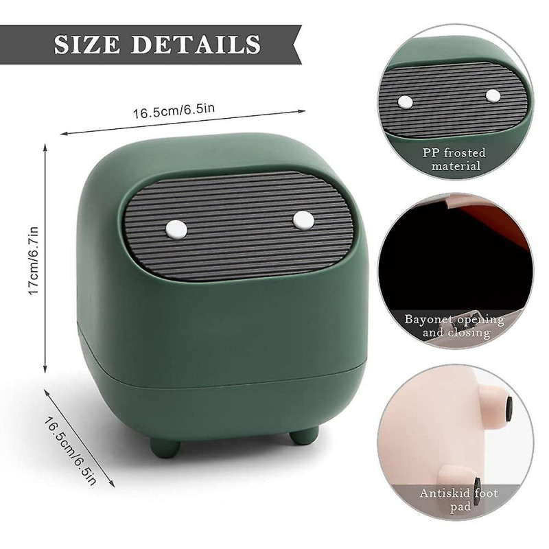 Cute Mini Desktop Trash Can - Creative Lovely Decoration - Ninja Shape