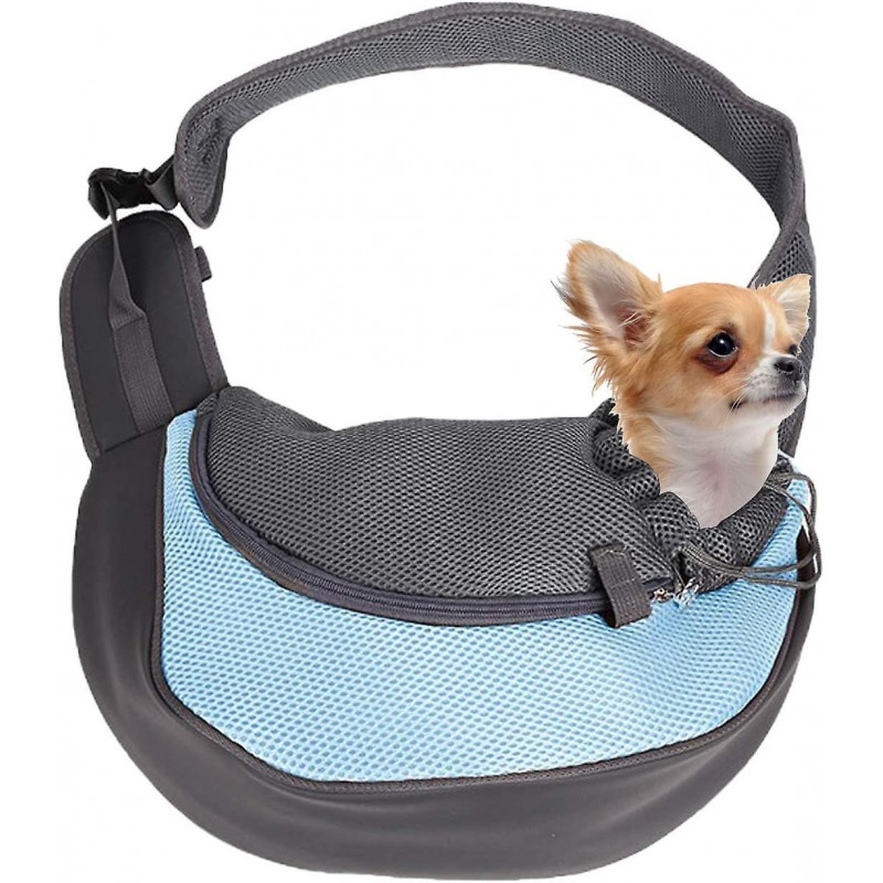 Dog Messenger Bag, Pet Carrier Bag, Breathable Mesh Shoulder Bag For Small Pets, Hands-free Cat Dog