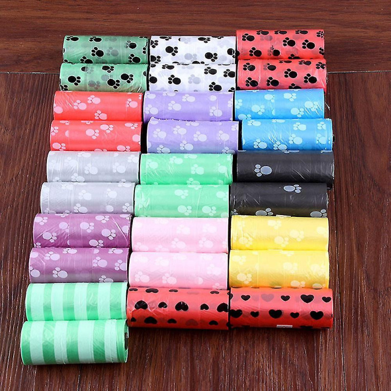 150 Pcs Pet Waste Poop Bags Dog Clean Up Refill Garbage Bag P