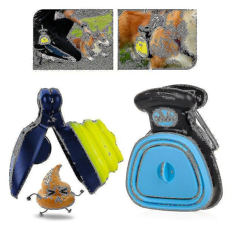 Dog Portable Sanitary Waste Pick Up Pubby Cleaner With Bag Dispenser Leash Clip Cleaning Supplies