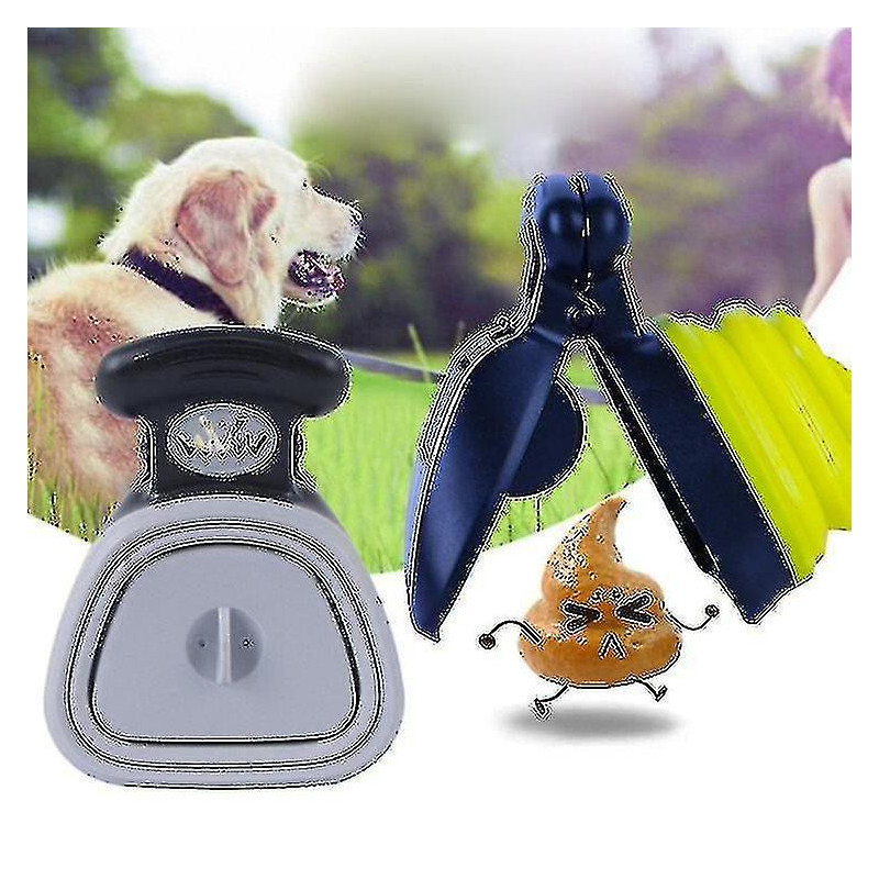 Dog Portable Sanitary Waste Pick Up Pubby Cleaner With Bag Dispenser Leash Clip Cleaning Supplies