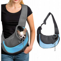 Dog Messenger Bag, Pet Carrier Bag, Breathable Mesh Shoulder Bag For Small Pets, Hands-free Cat Dog