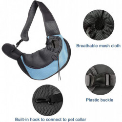 Dog Messenger Bag, Pet Carrier Bag, Breathable Mesh Shoulder Bag For Small Pets, Hands-free Cat Dog
