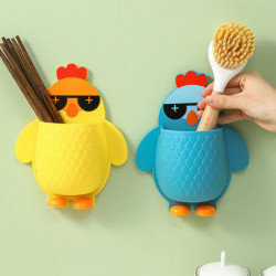 Wall Mount Hanging Organizer Media Player Controller Holder For Key Rings Phones Trash Bags