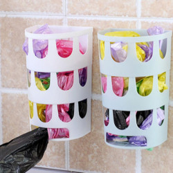 Hanging Storage Bag Plastic Bag Holder Wall-mounted Grocery Bag Dispenser