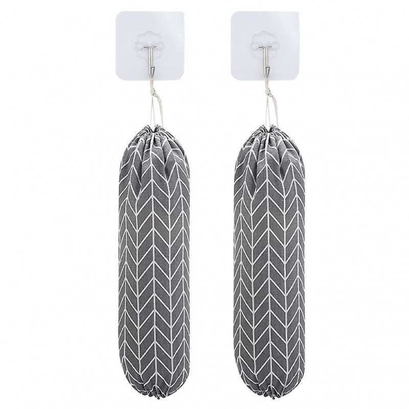 2 Sets Grocery Bag Holders Grocery Bag Dispensers Trash Bag Dispenser Washable Bag Holders