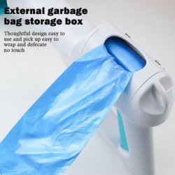 2-in-1 Portable Pet Poop Scooper Large Grasping Mouth Pet Waste Picker For Large Medium Small Dog