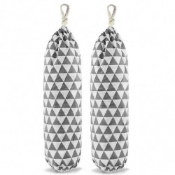 Plastic Bag Holder, Foldable Washable Grocery Bag Dispenser Recycling Shopping Bag Organizer Grocery(Yellow)