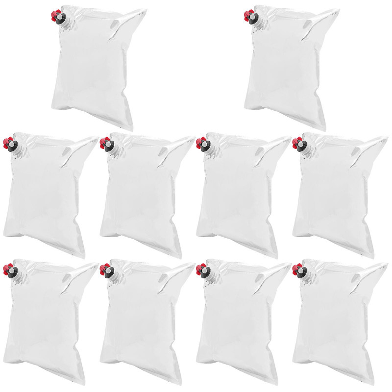 10pcs Wine Purse Refill Bags Refill Bladders Reusable Refillable Beverages Storage Pouch with Spout