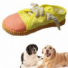 Pet Shoes for Dogs and Cats Durable Teething Chewer Cleaning Toy Supplies Yellow Pet Shoes for Dogs and Cats Durable Teething Chewer Cleaning Toy Supplies Yellow