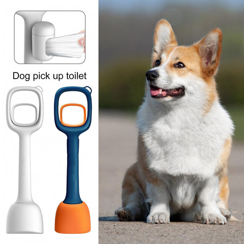 Pet Poop Picker with Climbing Buckle Saw-Tooth Design Ergonomic Handle Dog Poop Clip with Garbage Bag Storage Area [...]