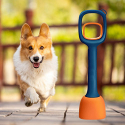 Pet Poop Picker with Climbing Buckle Saw-Tooth Design Ergonomic Handle Dog Poop Clip with Garbage Bag Storage Area [...]