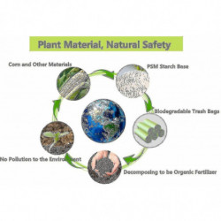 Pack de 100 sacs de déchets organiques de 30 litres, résistants à la déchirure, sacs à déchets alimentaires, [...]