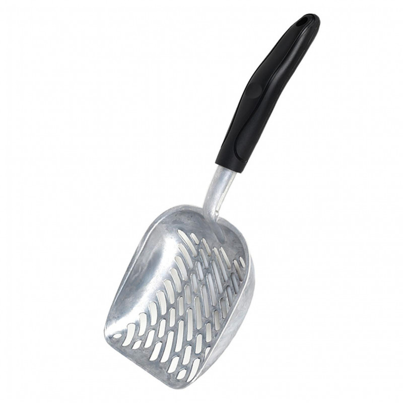 Cat Litter Shovel Ergonomic Handle Multi-holes Effective Cat Waste Removal with Hanging Hole