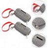 2 Pack Pet Waste Bag Distributeur De sac à crottes pour chiens Porte-sacs avec fermeture à glissière Portable Dog [...]