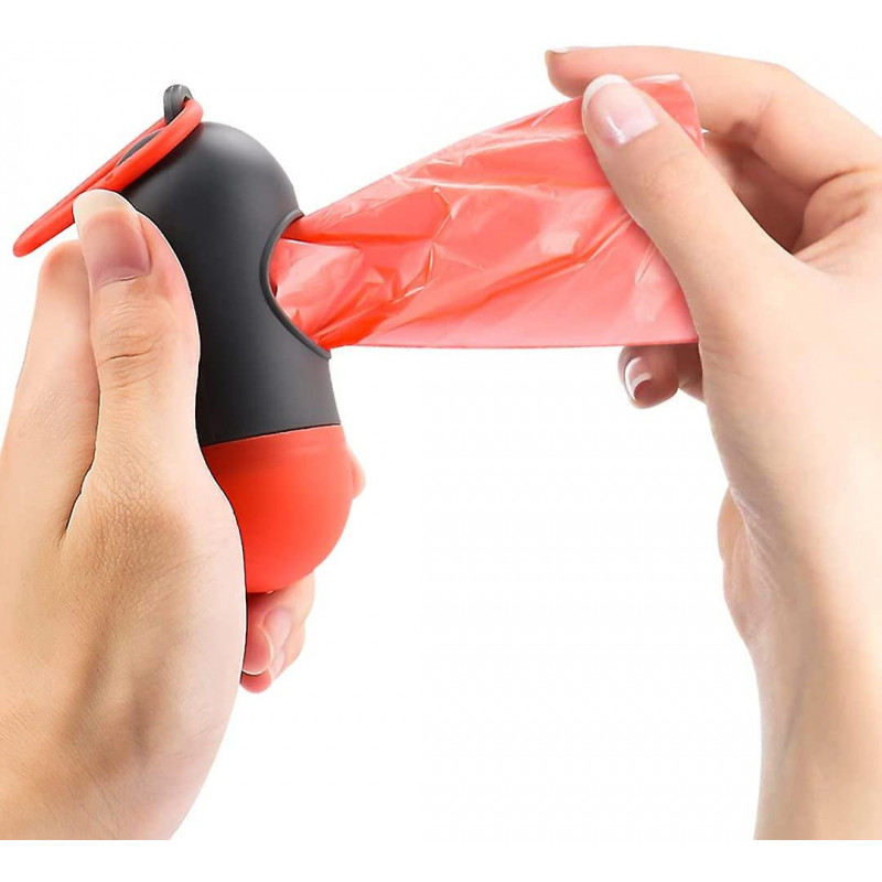 6pcs Dog Poop Pickup Bags Holder, pet Dog Poop Waste Bag Holder, Poop Bag Dispenser pour animaux de compagnie