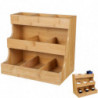Tea Sugar Coffee Bags Storage Rack Wooden Tea Bag Holder Office Supply Tea Sugar Coffee Bags Storage Rack Wooden Tea Bag Holder Office Supply