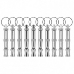 10Pcs adjustable dog whistle trainer sound waves stainless steel pet training supplies 10Pcs adjustable dog whistle trainer sound waves stainless steel pet training supplies