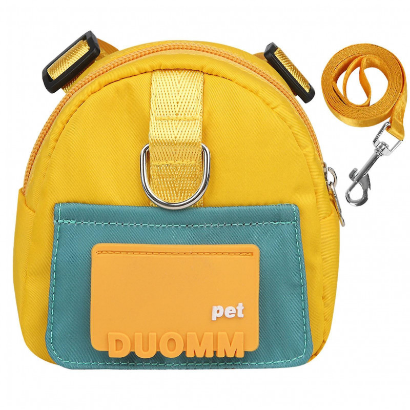 Colorful Dog Poop Bag Dispenser Puppy Backpacks Large Capacity Pets Backpacks For Daily Walking