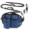 Pet Training Pockets, Pet Snack Bags, Walking Dog Artifacts, Convenient Running Pockets, Hands-free Dog Leashes Blue