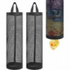 2Pcs Plastic Bag Holder,Grocery Bag Holder Mesh Hanging Storage Bag Dispenser Trash Bags,Folding Bag Storage [...]