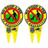 2pcs No Poop Dog Signs pour Yard Garden