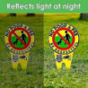 2pcs No Poop Dog Signs pour Yard Garden