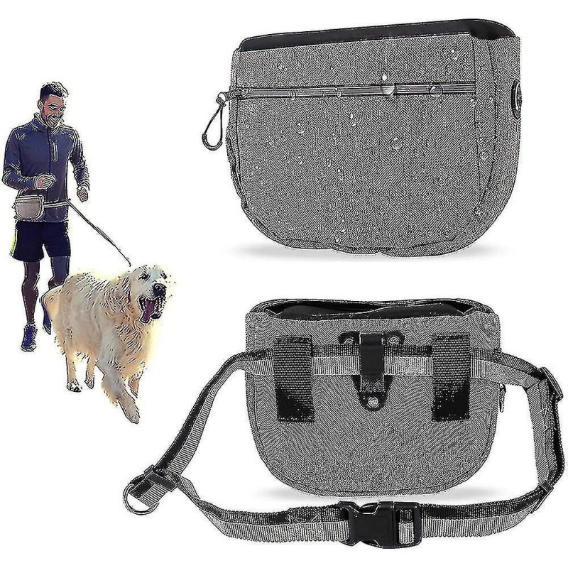 Pochette de friandises pour chiens, sac de poche de dressage de chien avec ceinture réglable et distributeur de [...]