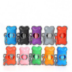 Sac à ordures portable Boîte de rangement Distributeur de sac à ordurespurple