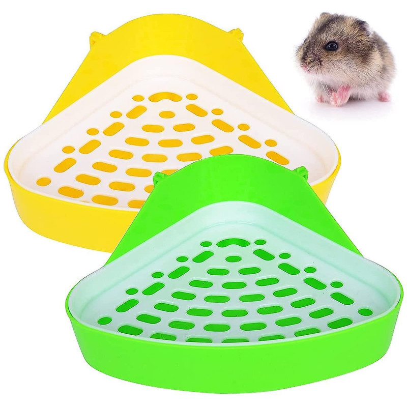 2pcs Toilettes pour petits animaux Petit animal Triangle Toilettes Toilettes Pour animaux de compagnie Toilettes [...]