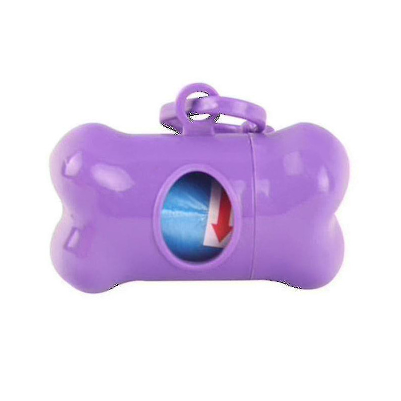 Sac à ordures portable Boîte de rangement Distributeur de sac à ordurespurple