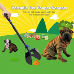 Chien de compagnie Longue poignée Pet Pooper Scooper Chien Chat Récupérateur de déchets Mâchoire Caca Scoop [...]